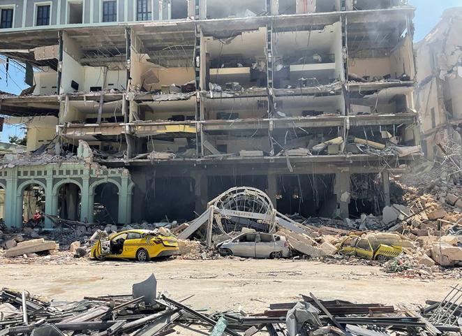 Una turista española fallecida y su novio herido grave en la explosión del hotel Saratoga de la Habana
