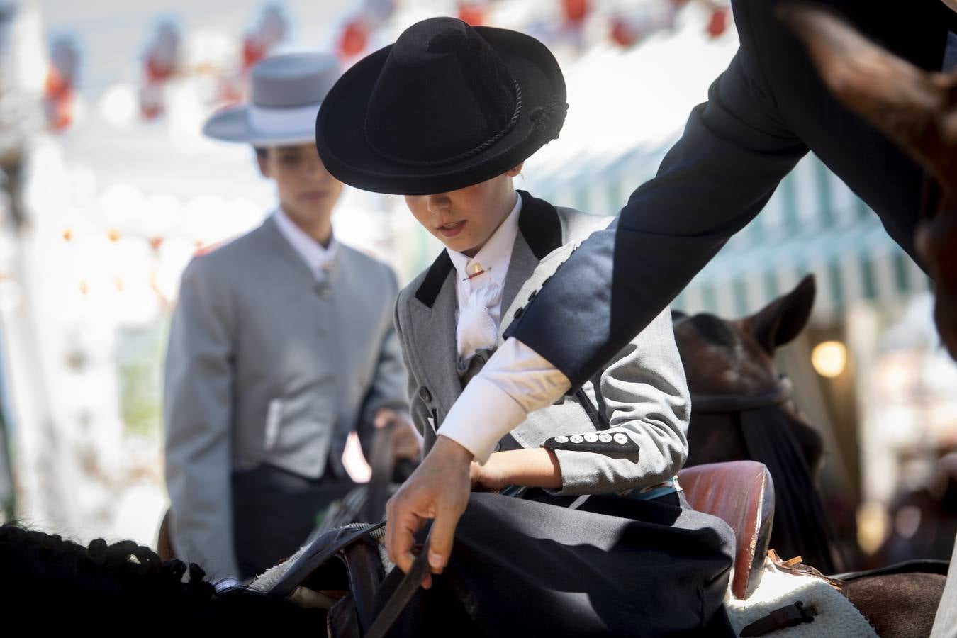 Ambiente durante el viernes en la Feria de Sevilla 2022. MAYA BALANYÀ