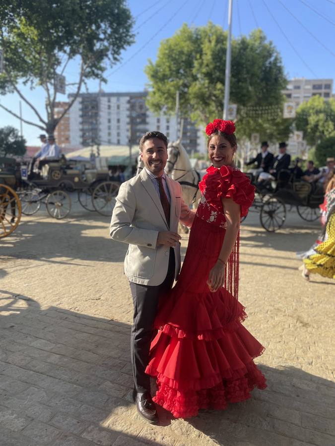 Foto de los lectores de ABC de la Feria de Sevilla 2022. ABC