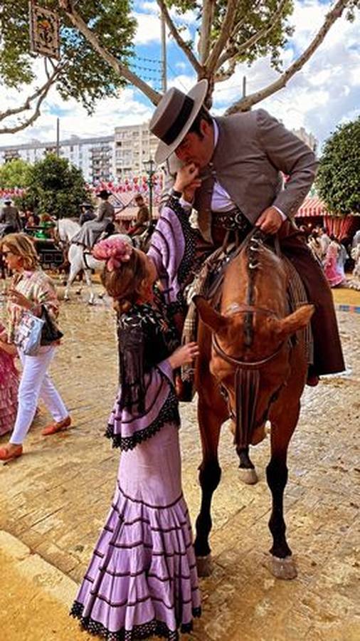 Foto de los lectores de ABC de la Feria de Sevilla 2022. ABC