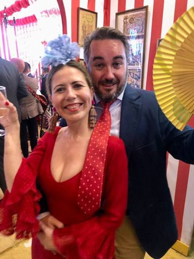 Foto de los lectores de ABC de la Feria de Sevilla 2022. ABC