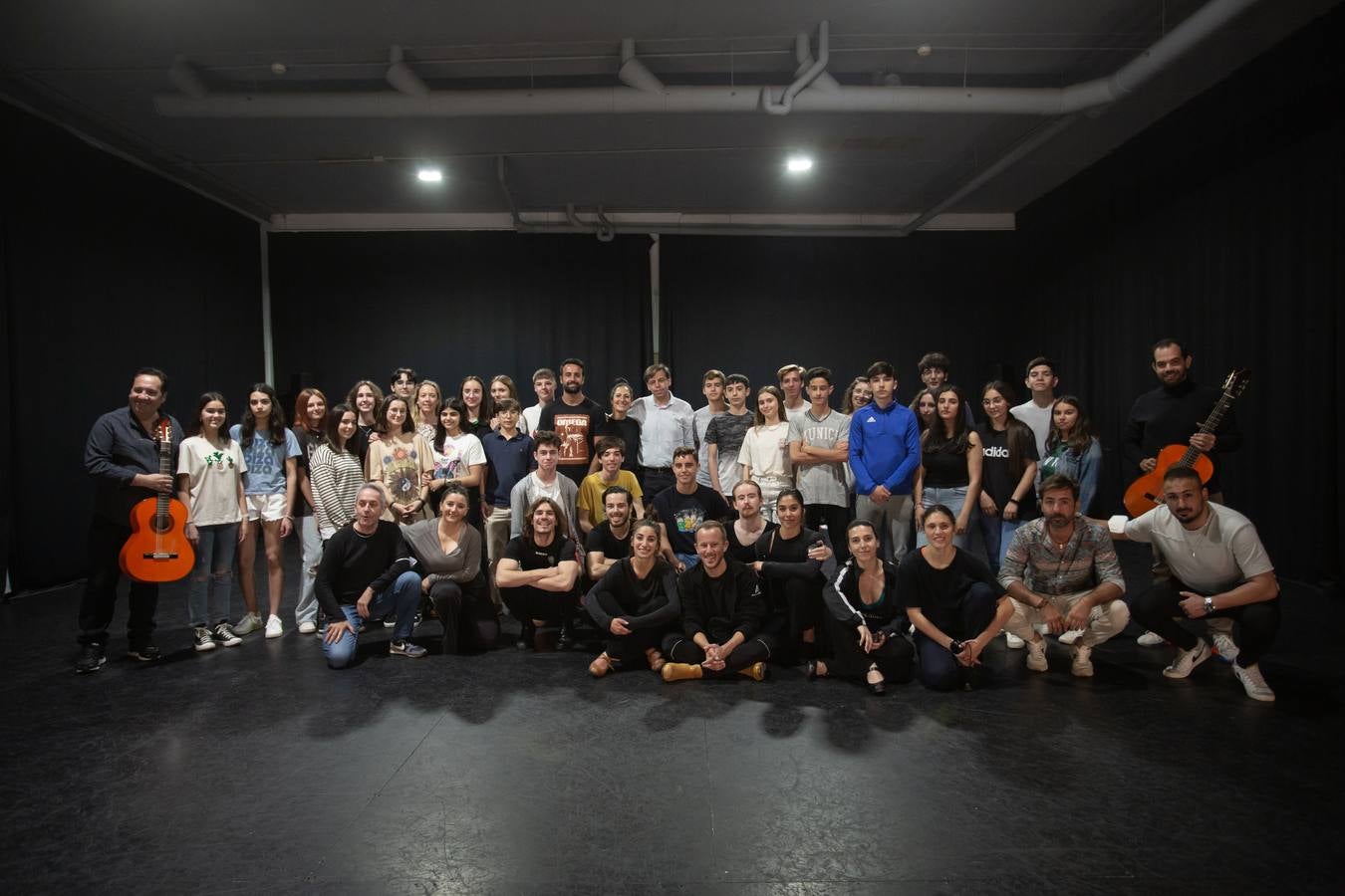 Masterclass del Ballet Flamenco de Andalucía con alumnos de Secundaria. VANESSA GÓMEZ