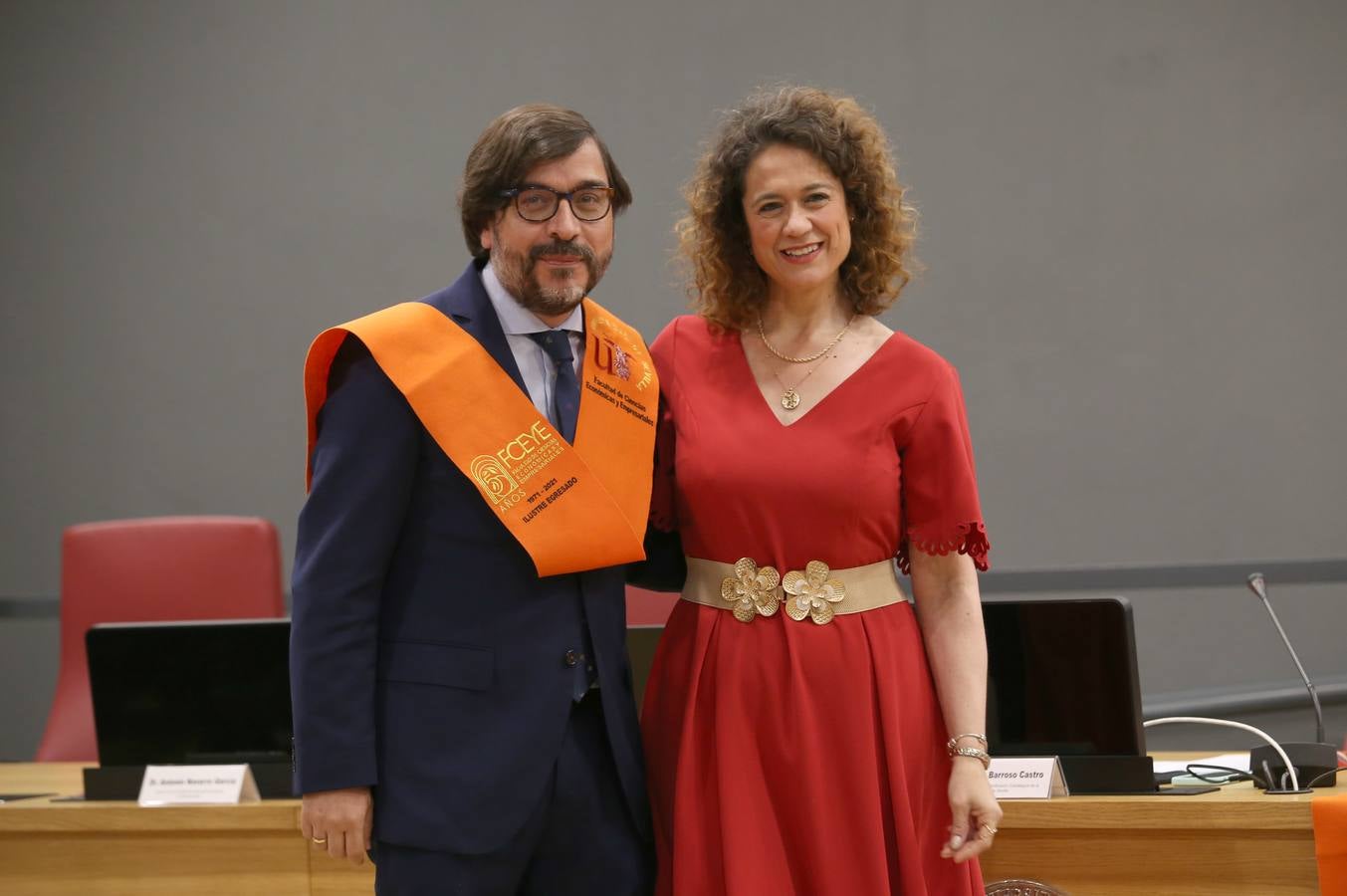 Acto de homenaje a los egresados ilustres de la facultad de Económicas y Empresariales de Sevilla. ROCÍO RUZ