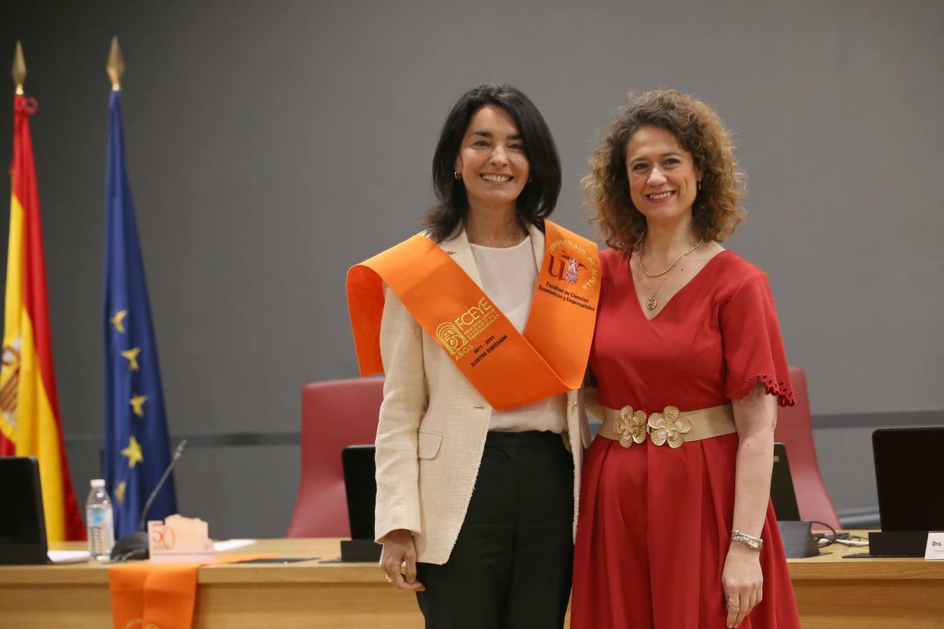 Acto de homenaje a los egresados ilustres de la facultad de Económicas y Empresariales de Sevilla. ROCÍO RUZ