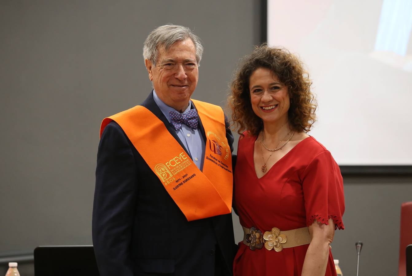 Acto de homenaje a los egresados ilustres de la facultad de Económicas y Empresariales de Sevilla. ROCÍO RUZ