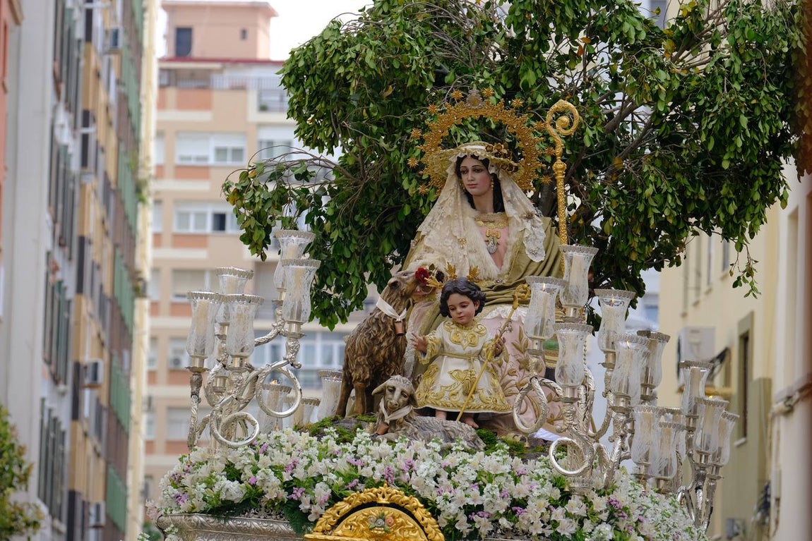 Vídeo: La Pastora de Trille recorre las calles de Cádiz
