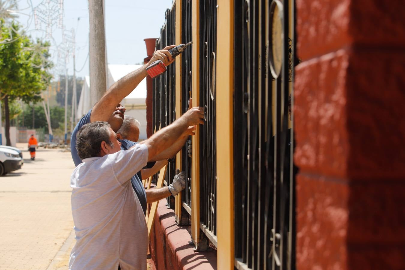 Los preparativos de la Feria de Córdoba, en imágenes