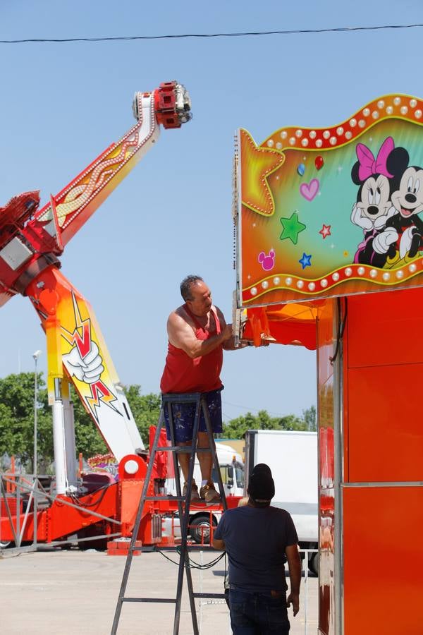 Los preparativos de la Feria de Córdoba, en imágenes