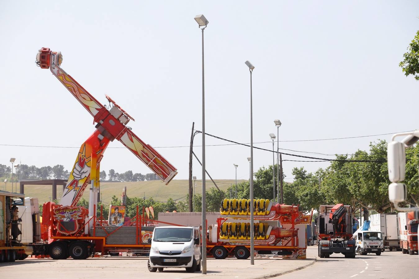 Los preparativos de la Feria de Córdoba, en imágenes