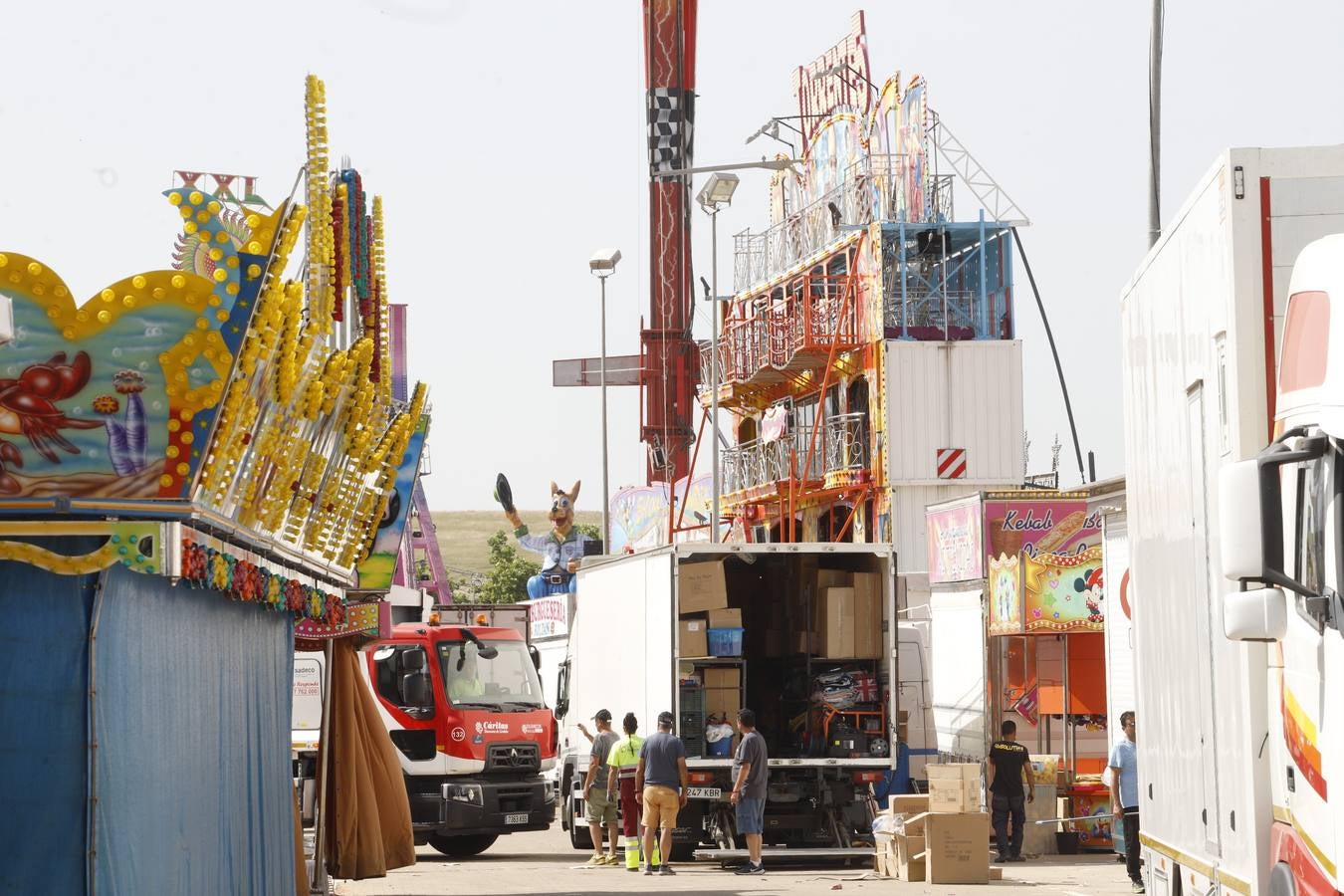 La Feria de Córdoba 2022 ultima su puesta a punto, en imágenes