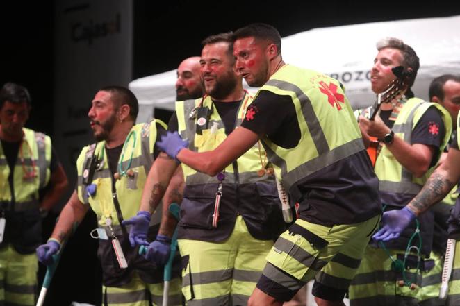 Chirigota &#039;Los que dan los puntos de verdad&#039; en el COAC 2022. Carnaval de Cádiz