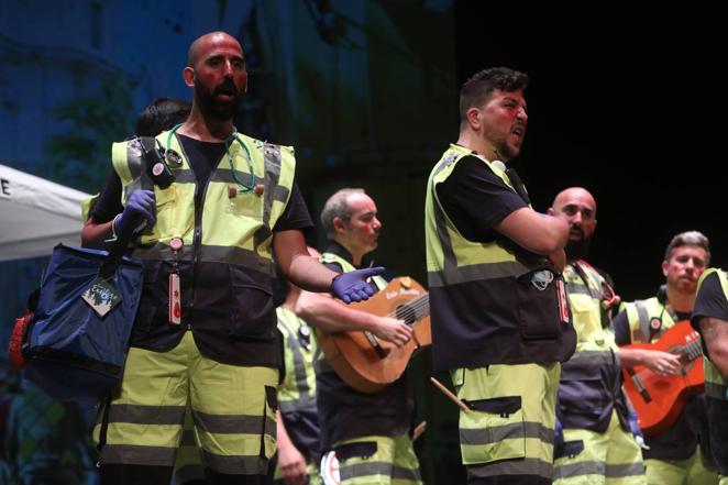 Chirigota &#039;Los que dan los puntos de verdad&#039; en el COAC 2022. Carnaval de Cádiz