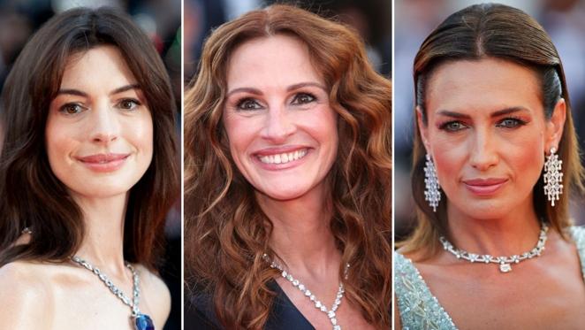 Una alfombra roja cargada de glamour. La tecera Jornada del Festival de Cannes ha dejado looks que podrían calificarse como los más elegantes de todo el certamen donde ha habido tres claras protagonistas: Anne Hathaway, Julia Roberts y Nieves Álvarez, que han sabido hacer de la atención al detalle su mejor arma para lograr un estilismo de diez. A conitnuación se resumen los más destacados de la noche.