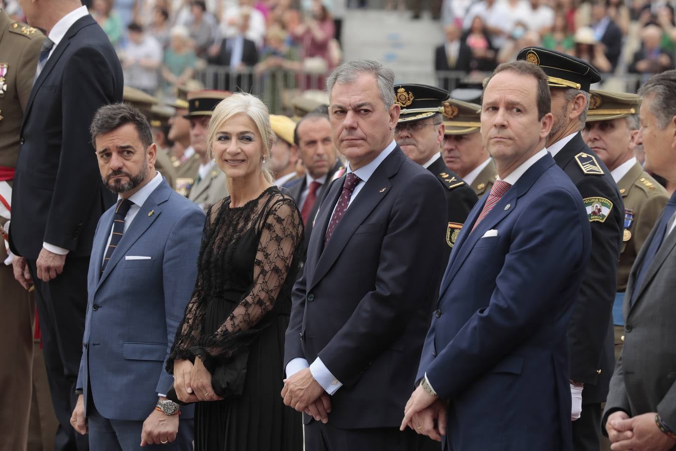 En imágenes, jura de bandera en la Plaza España