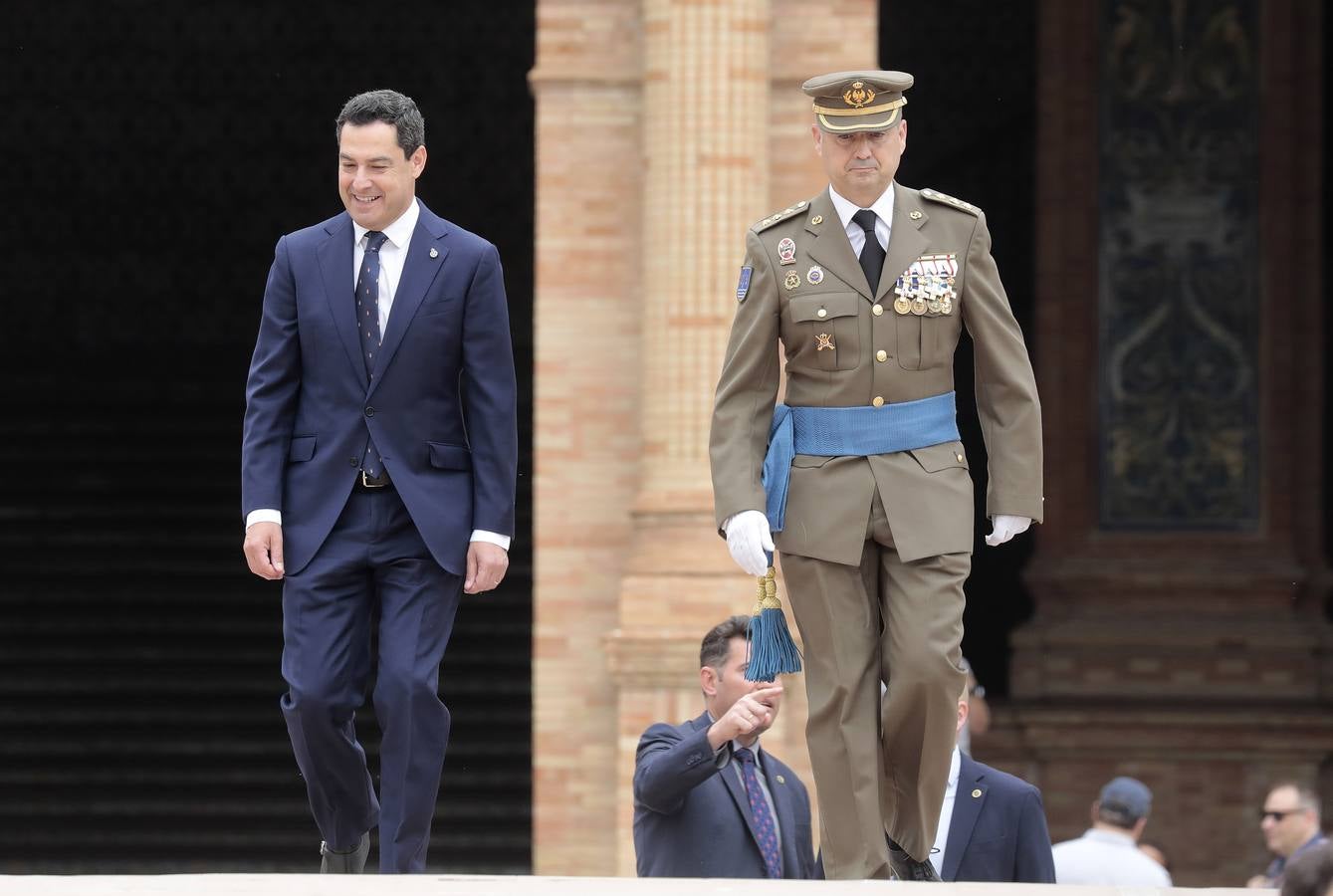 En imágenes, jura de bandera en la Plaza España