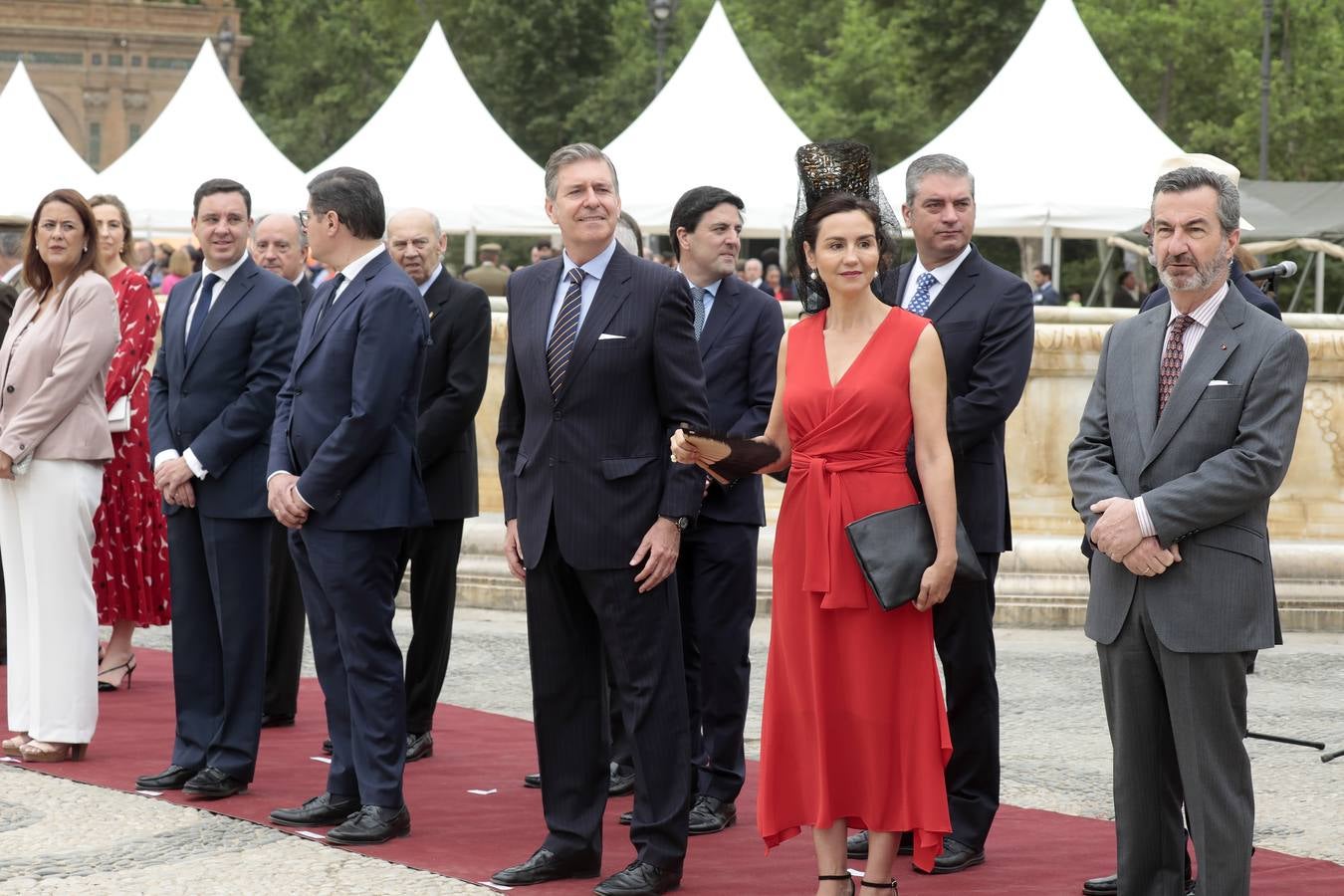 En imágenes, jura de bandera en la Plaza España