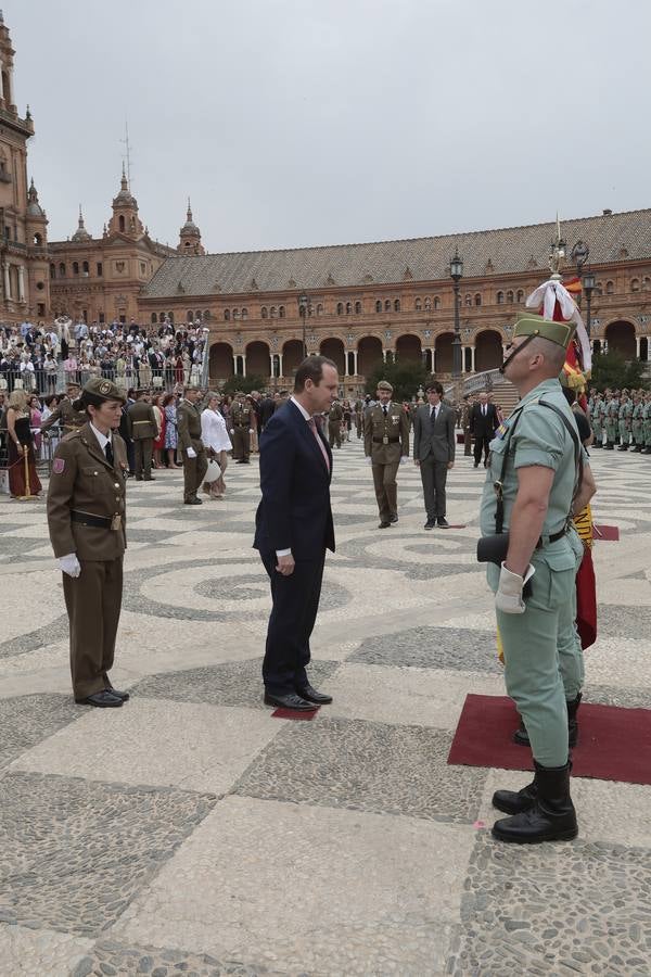 En imágenes, jura de bandera en la Plaza España