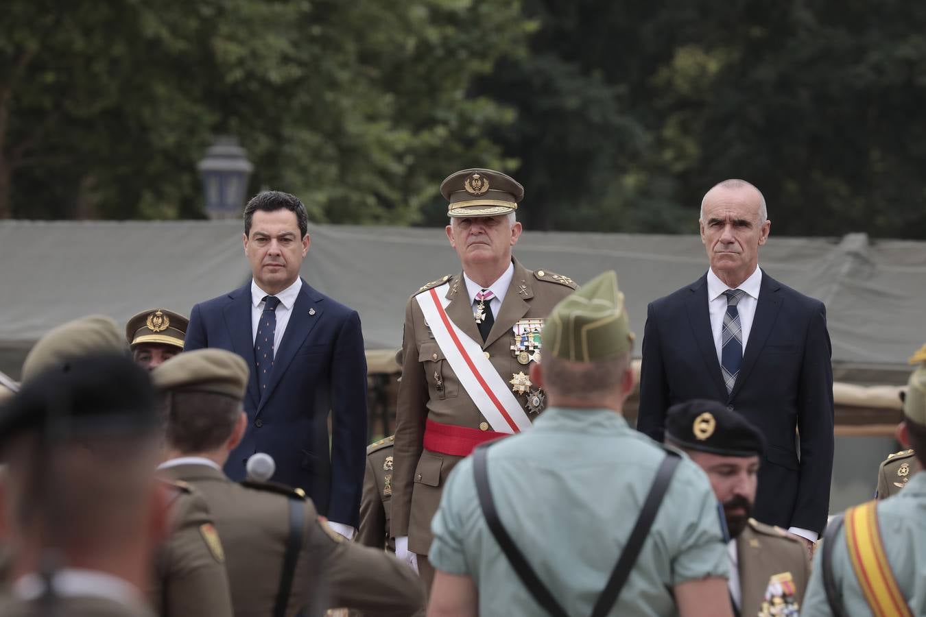 En imágenes, jura de bandera en la Plaza España