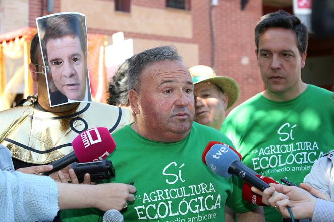 Manifestación de los agricultores en Toledo contra el desvío de fondos a Geacam