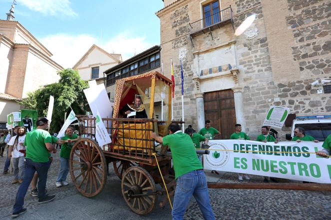 Manifestación de los agricultores en Toledo contra el desvío de fondos a Geacam