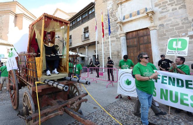 Manifestación de los agricultores en Toledo contra el desvío de fondos a Geacam