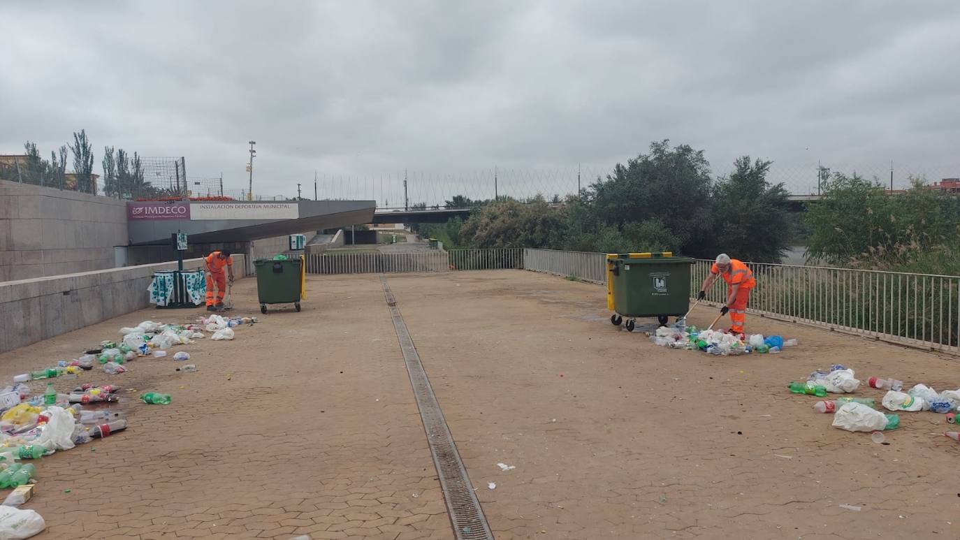 Feria de Córdoba 2022 | El trabajo de limpieza de Sadeco, en imágenes