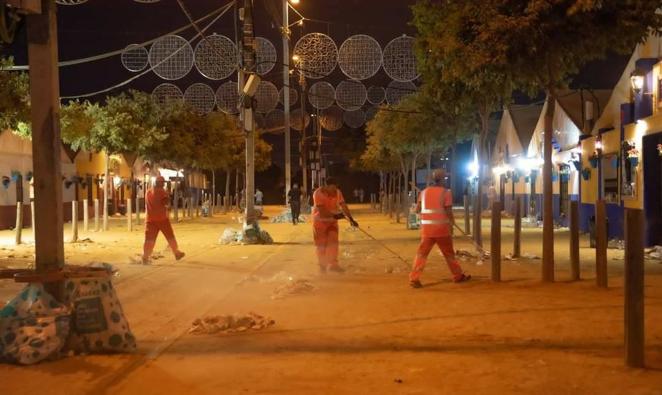 Feria de Córdoba 2022 | El trabajo de limpieza de Sadeco, en imágenes