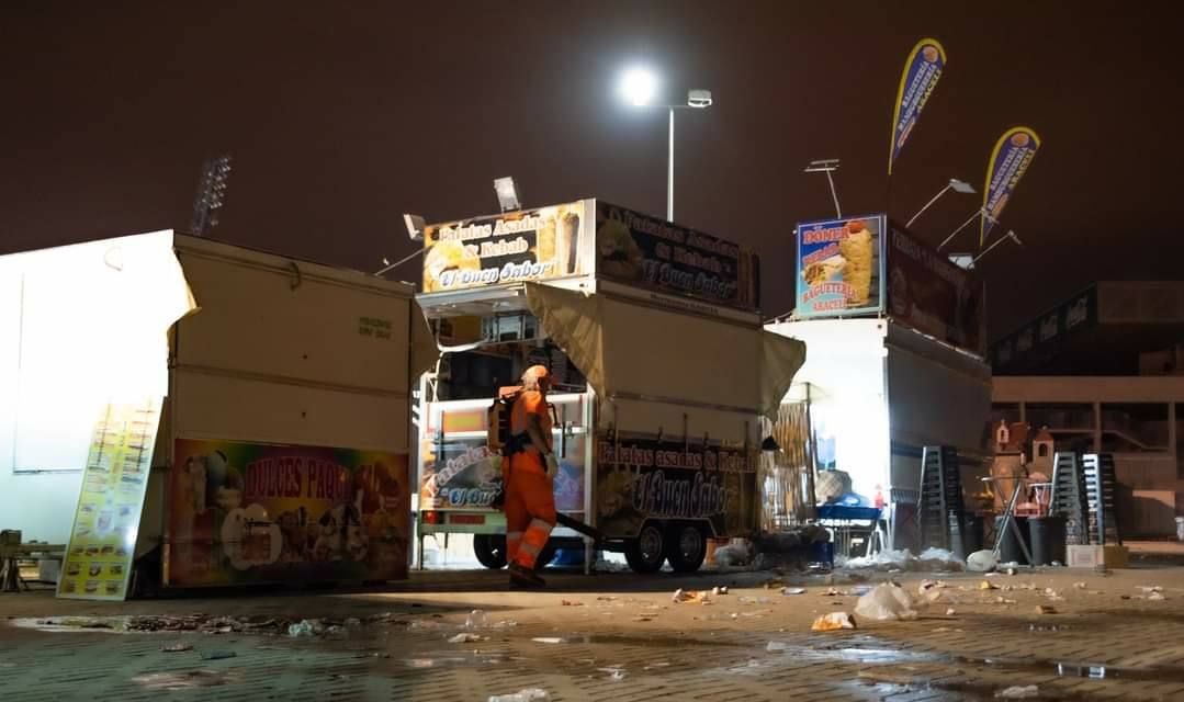 Feria de Córdoba 2022 | El trabajo de limpieza de Sadeco, en imágenes