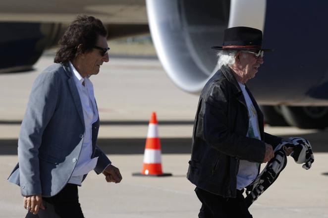 En imágenes: así ha sido la llegada de los Rolling Stones a Madrid