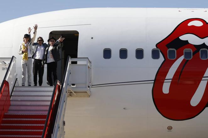 En imágenes: así ha sido la llegada de los Rolling Stones a Madrid