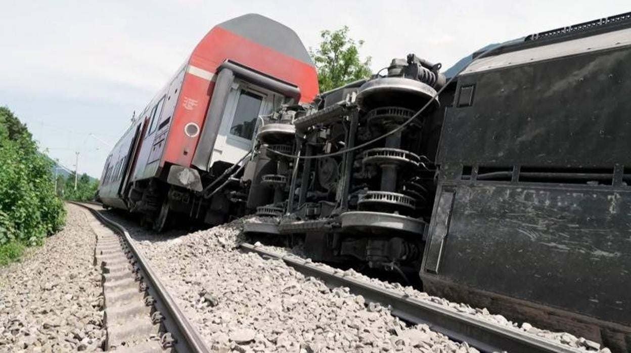 Accidente del tren en Alemania, en imágenes