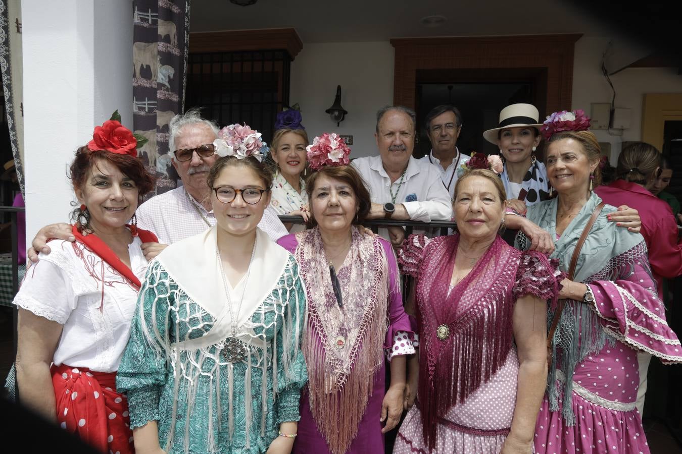 Mercedes Martínez, Arrebu, Macarena de Vicente, Francisca Borrero, Paula González, Manolo Diana, Lucy Jiménez, Paco Galisteo, Pilar Rodríguez y Rosa Ramos