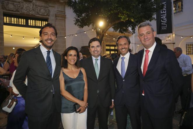 Guillermo Martín, Ana Basulto, Álvaro Rodriguez Villamil, Daniel Pozas e Ignacio Blasco