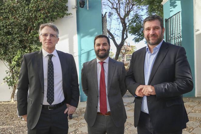 Amador Recio, Juan Luis Fernández y Francisco Azuga