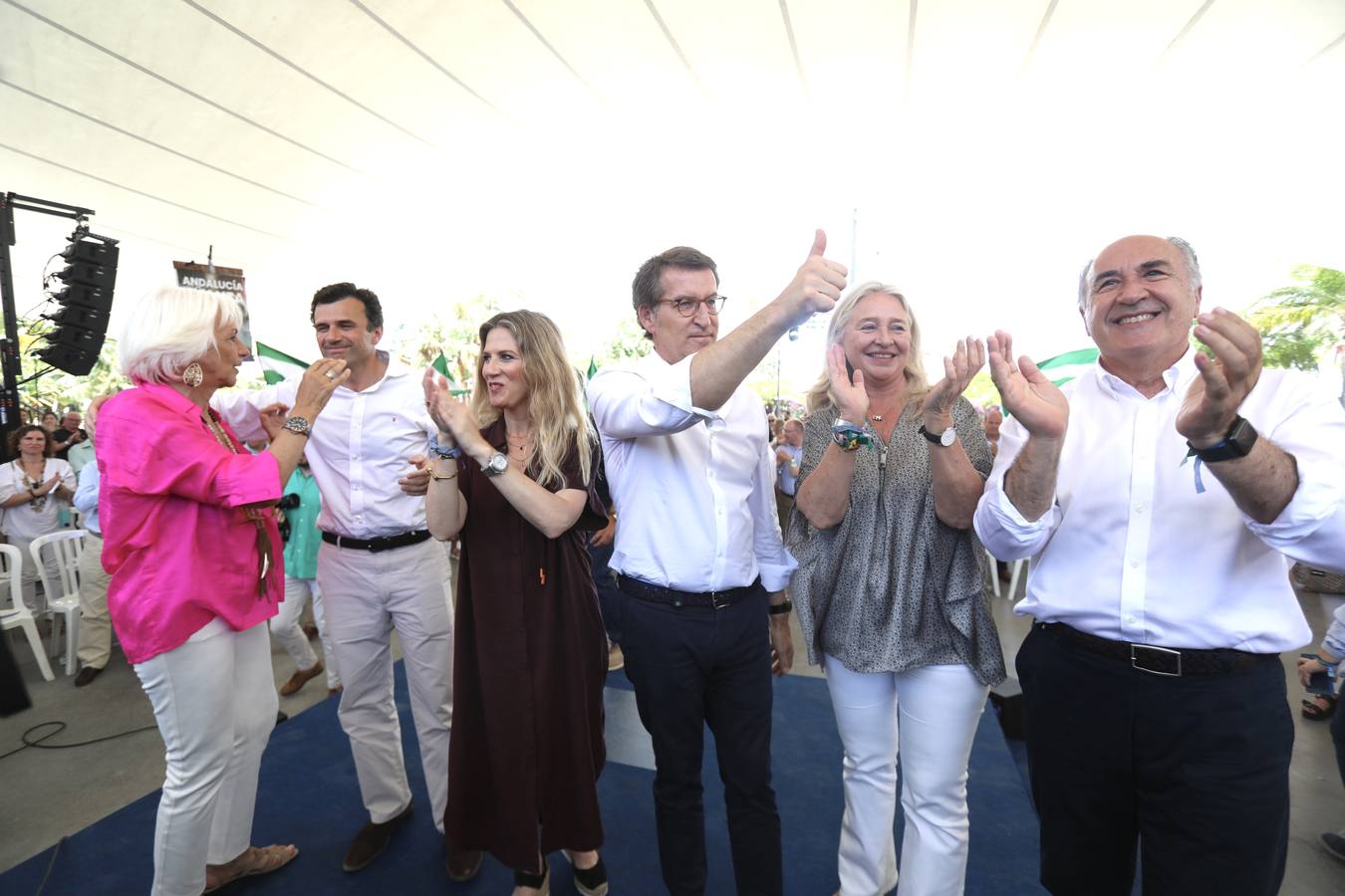 Fotos: Feijóo pide el voto en Cádiz «para seguir construyendo una tierra más libre»