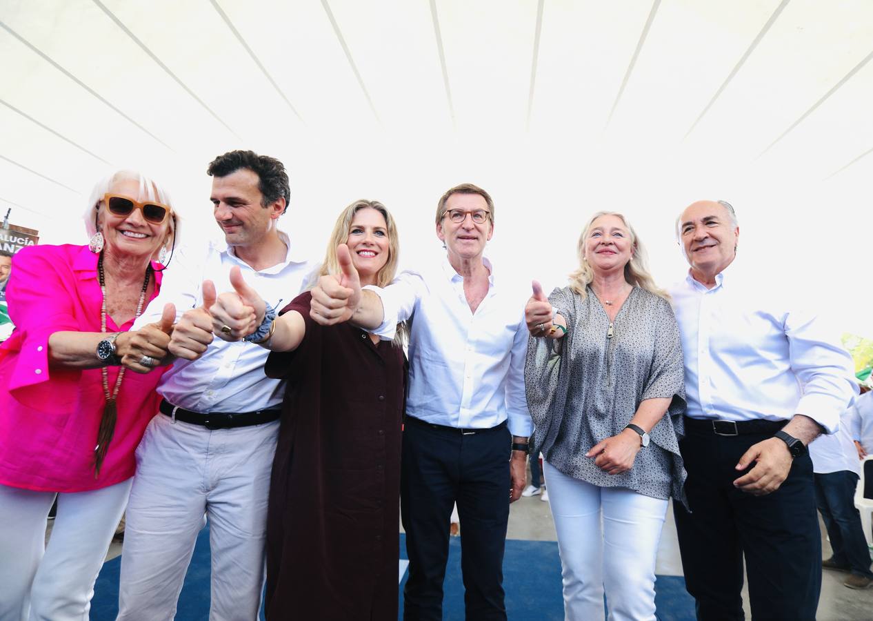 Fotos: Feijóo pide el voto en Cádiz «para seguir construyendo una tierra más libre»