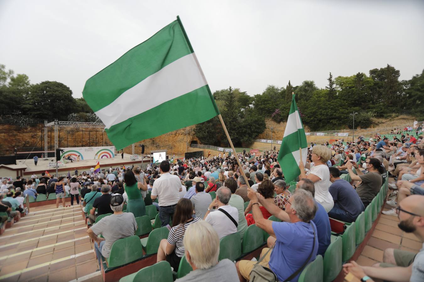 Desembarco de ministros para apoyar a la candidata de Por Andalucía, en imágenes