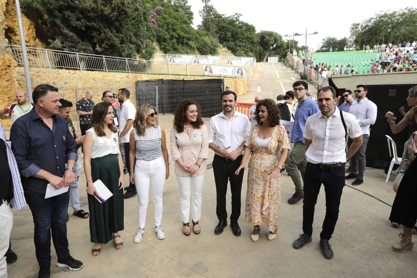 Desembarco de ministros para apoyar a la candidata de Por Andalucía, en imágenes