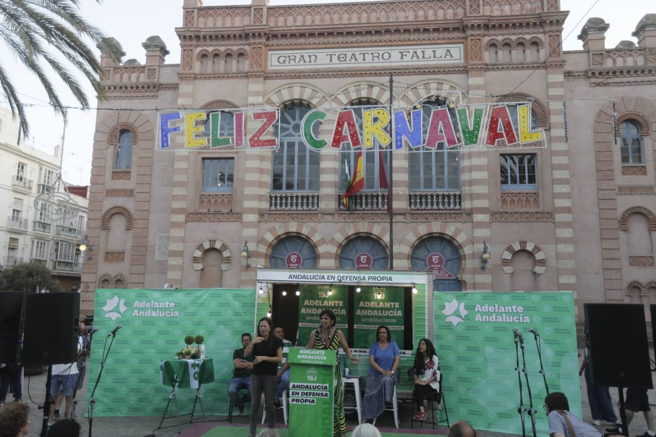 Fotos: Así ha sido el acto de campaña de Adelanta Andalucía en Cádiz