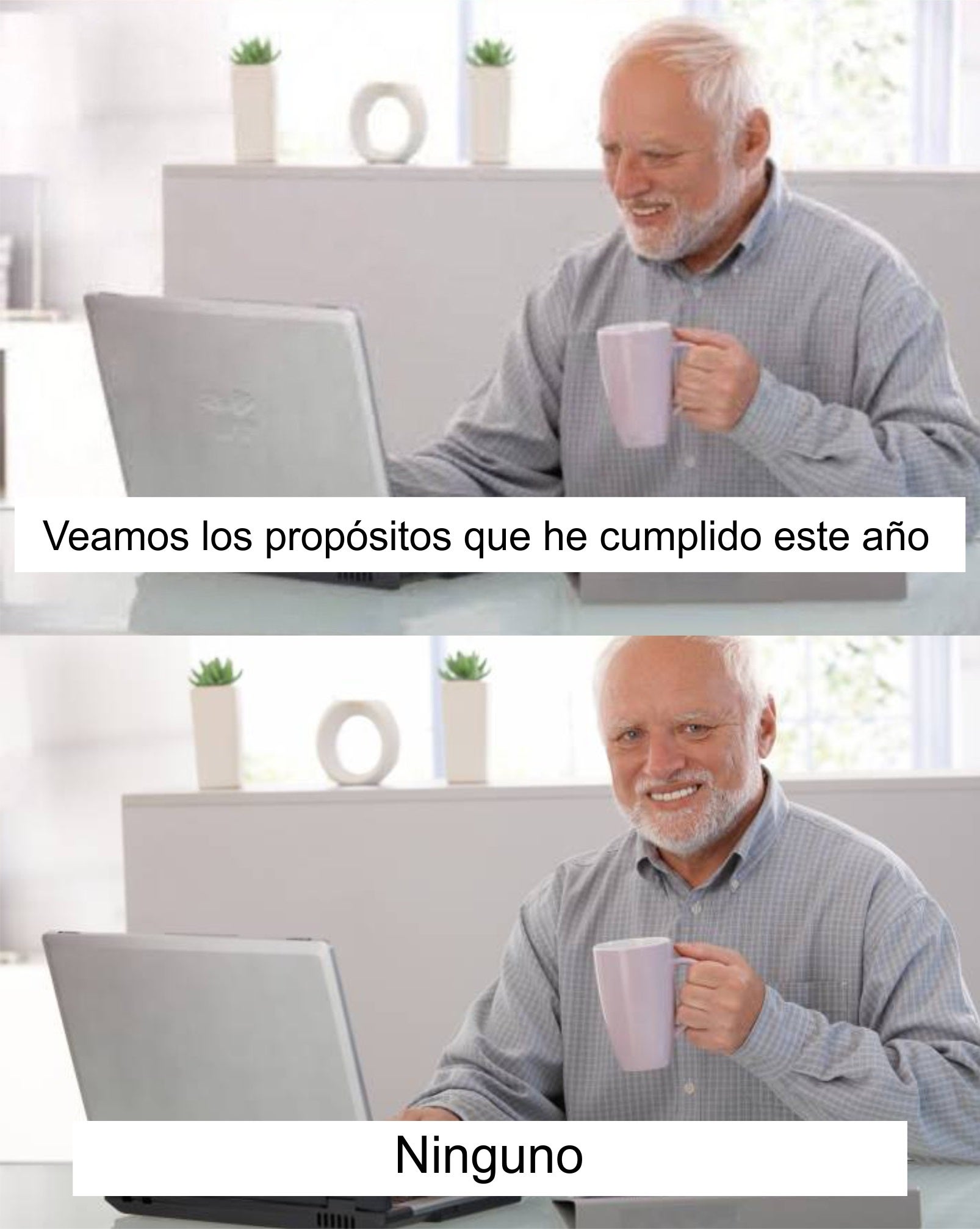 Hay en la mueca de este hombre un algo siniestro y a la vez tierno, una sonrisa forzada o tal vez inútil, pero sobre todo es la imagen de la resignación. Quién sabe. Todos hemos sido este hombre en algún momento, tal vez en varios. Se llama András Arató, Harold para Internet y para siempre, y hoy tiene 76 años y se ha labrado una carrerita como protagonista de anuncios para la televisión en Hungría (su país natal) y hasta en México. Tiene una Ted Talk en Youtube.