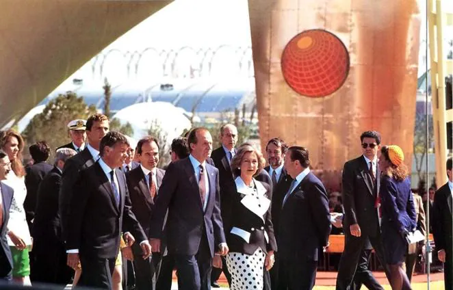 Abril de 1992. El Rey, Juan Carlos I, inaugura la Expo 92