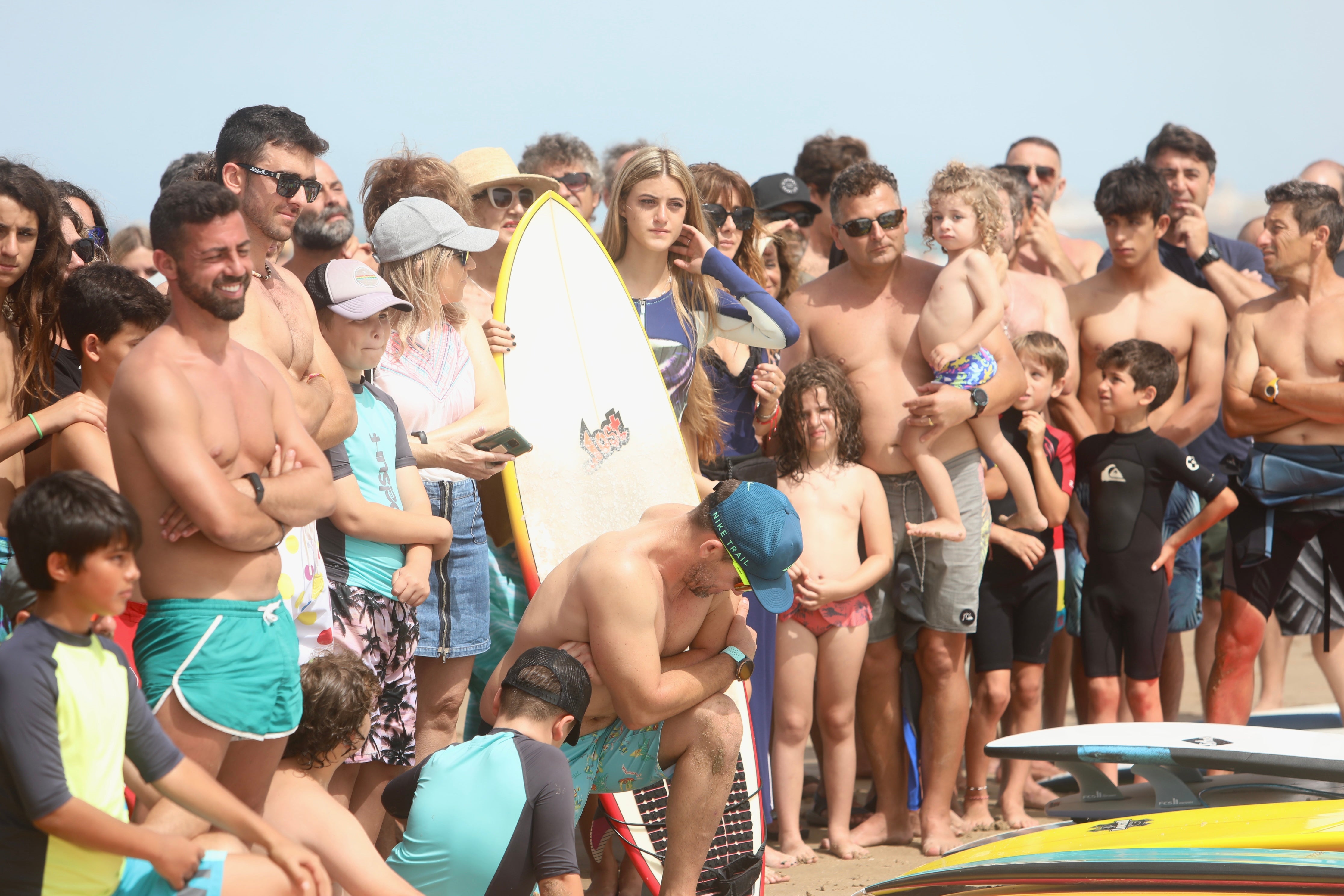 En imágenes: Homenaje a &#039;Bori&#039; en la playa de la Victoria