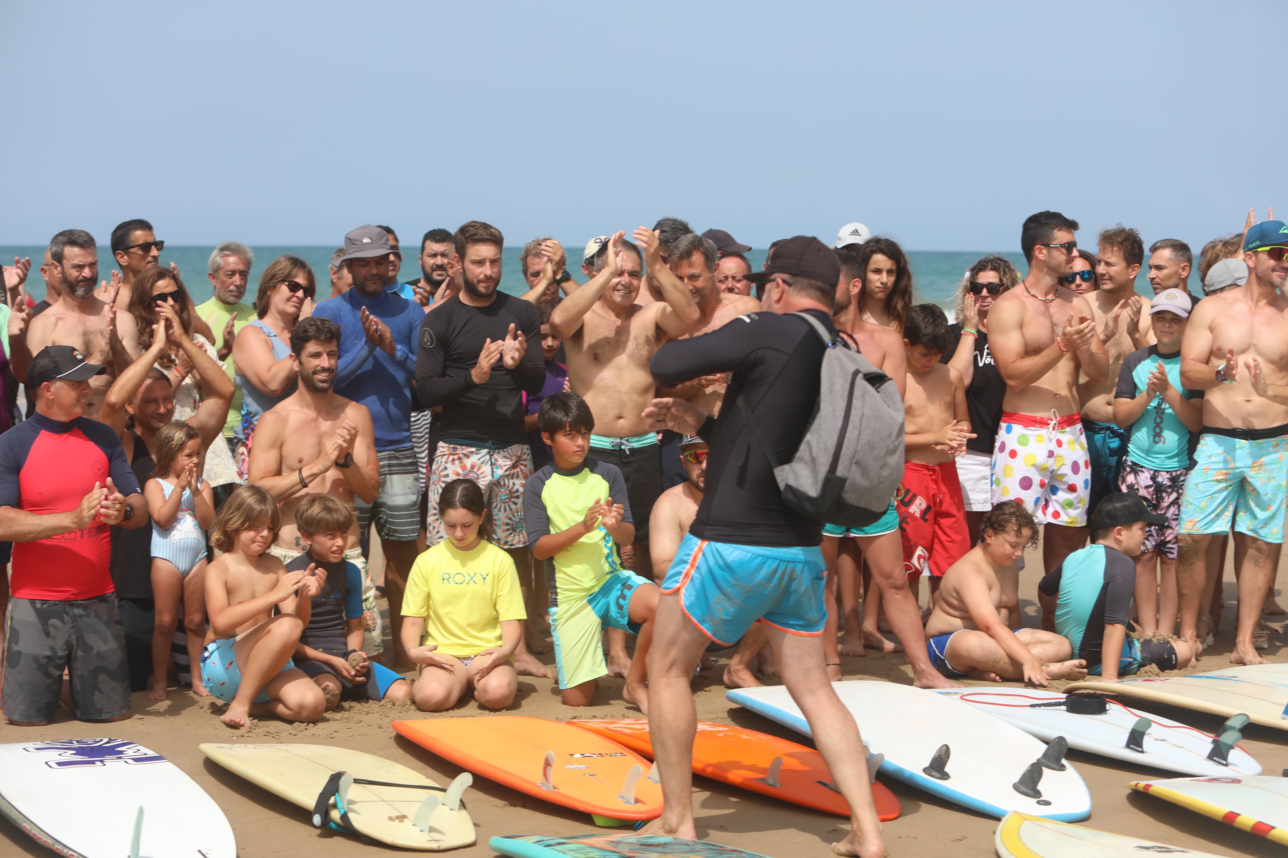 En imágenes: Homenaje a &#039;Bori&#039; en la playa de la Victoria