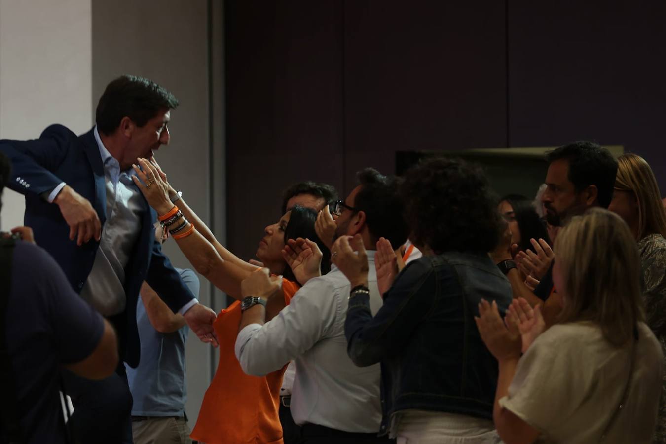 Juan Marín asume la desaparición de Ciudadanos en el Parlamento andaluz, en imágenes