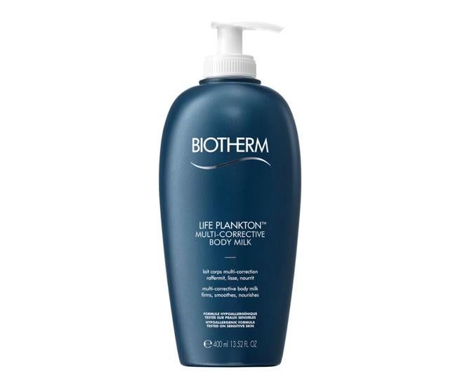 Leche corporal Life Plankton de Biotherm: 25,35 €, 400 ml en El Corte Inglés (antes 39 €).. Leche corporal correctora que ayuda a mejorar la calidad de la piel de todo el cuerpo, regenerándola en profundidad y aportándole firmeza, tonicidad e hidratación.