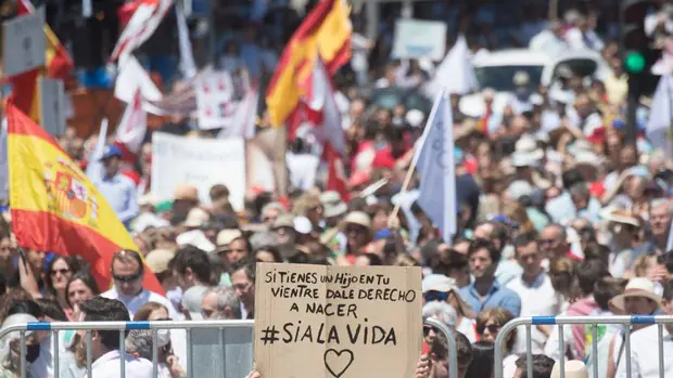 Las imágenes de un día histórico para los provida en Madrid 