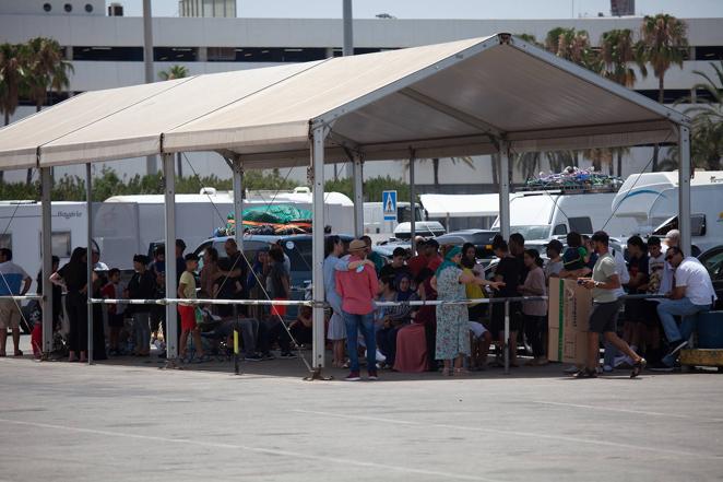 En fotos, las colas en Algeciras por la Operación Paso del Estrecho