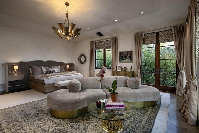 Los dormitorios de la espectacular casa cuentan con todo lujo de detalles. 