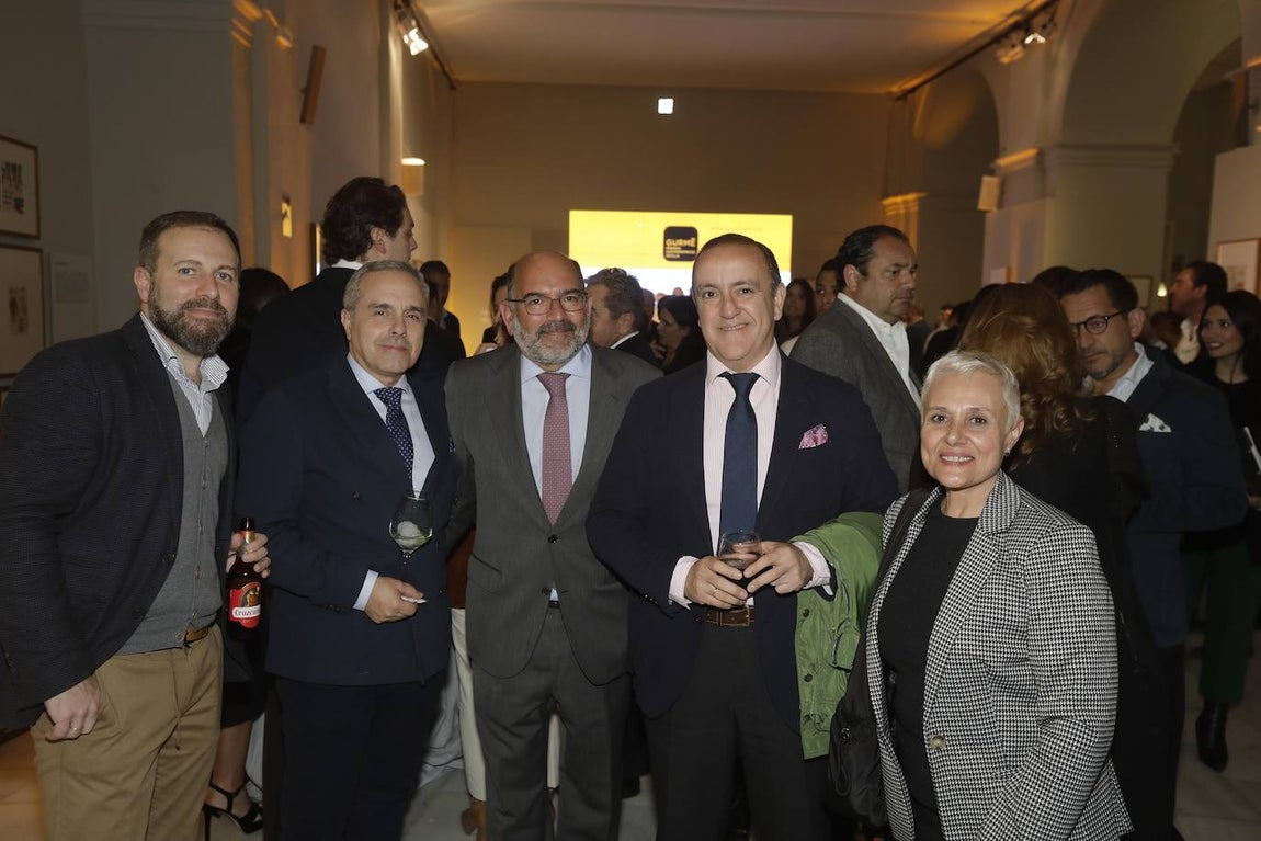 Luis Garrido, Alfonso Maceda, Antonio Pardo, Francisco Páez e Inmaculada Acevedo