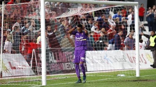 Mojica lamenta un penalti fallado el domingo en el Almería-Valladolid